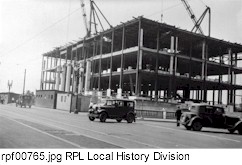 Rundel construction showing framework.