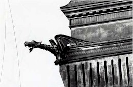 A gargoyle on Rochester's Elwood Building.