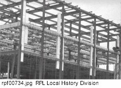 Girders from the Rundel Memorial Building.