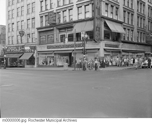 1947 St.Paul & Main | Rochester new york, Street view, Retro pop